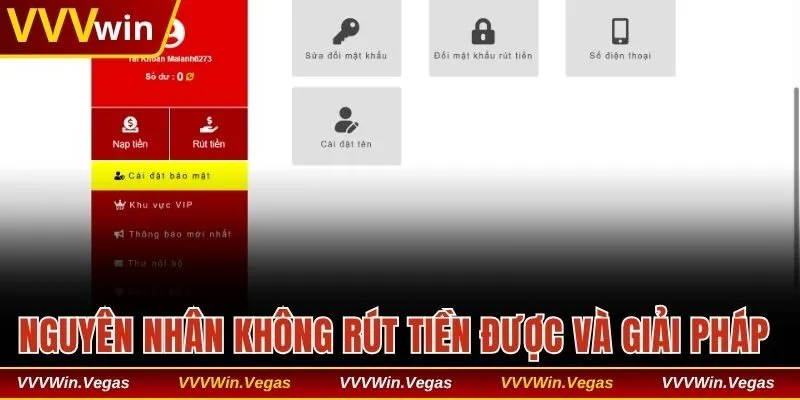 Nguyên nhân không rút tiền được và cách giải quyết 