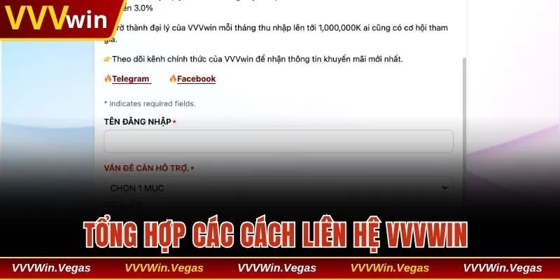 Tổng hợp các cách liên hệ VVVwin